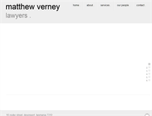 Tablet Screenshot of matthewverney.com